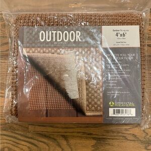 Brown Outdoor Rug Pad 4 x 6 NIB